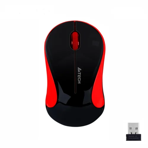 Безжична мишка A4tech G3-270N-4 V-Track, черен/червен, 2004711421930635