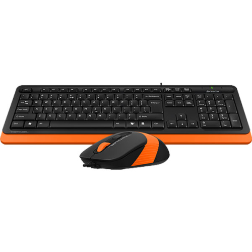 Комплект A4Tech Fstyler F1010 клавиатура + мишка, черен/оранжев, 2004711421943093 02 