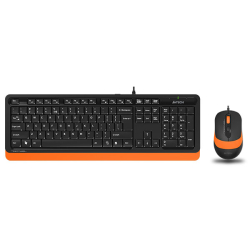 A4Tech Fstyler F1010 keyboard + mouse set, Black/Orange