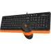 Set A4Tech F1010 keyboard+mouse orange, 1000000000039211 08 