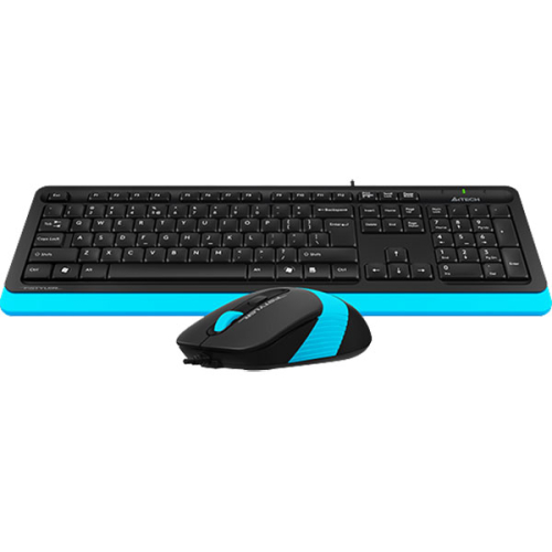Комплект A4Tech Fstyler F1010 клавиатура + мишка, черен/син, 2004711421943161 02 