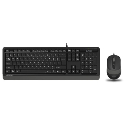 Комплект A4Tech Fstyler F1010 клавиатура + мишка, черен/сив