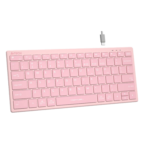 Безжична клавиатура A4tech FBX51C, розов, 2004711421973052 02 