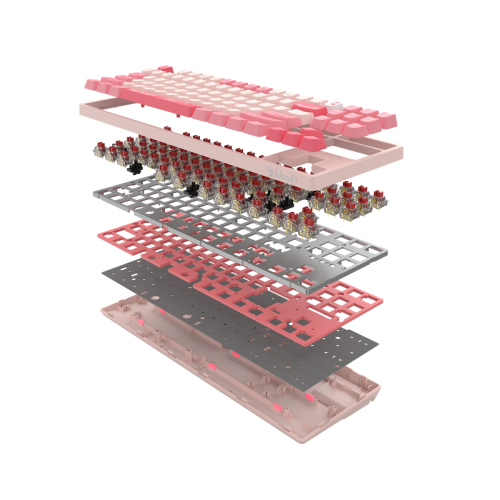 А4tech Bloody S87 Gaming Keyboard Silent, Energy Pink, 2004711421993777 03 