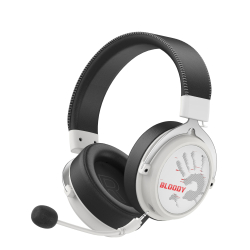 Безжични геймърски слушалки A4tech Bloody МR590, бял
