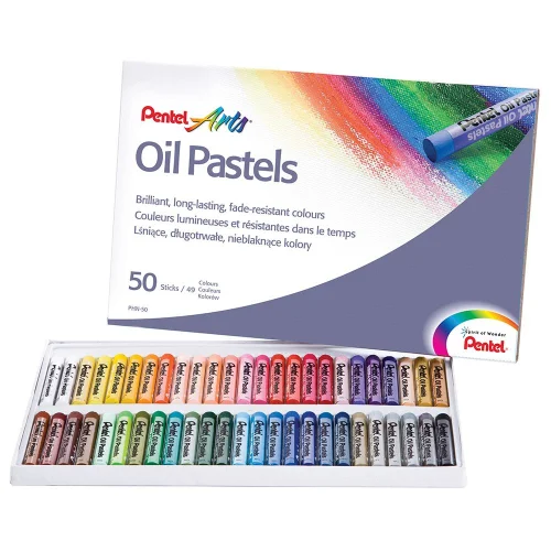 Пастели маслени Pentel Arts 50 цвята, 1000000000026950