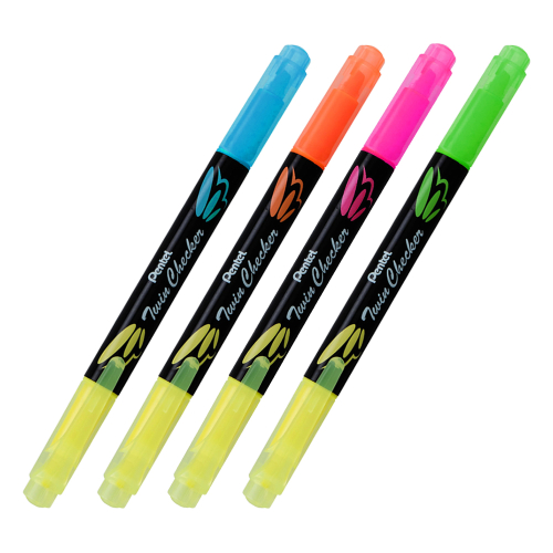 Текст маркер Pentel Twin Checker жлт-злн, 1000000000030611 02 