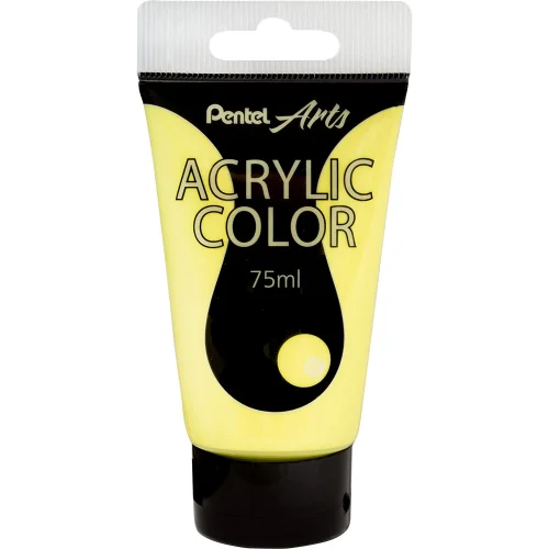 Pentel acrylic paint 75ml lemon yellow, 1000000000039139