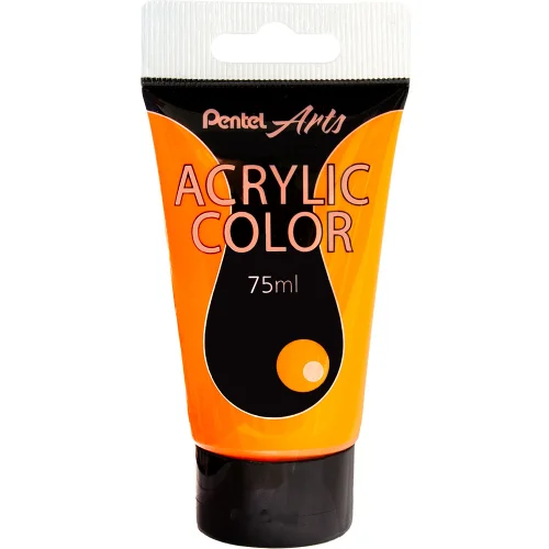Pentel acrylic paint 75ml orange, 1000000000039140