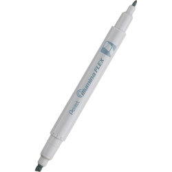 Текст маркер Pentel Illumina Flex сив
