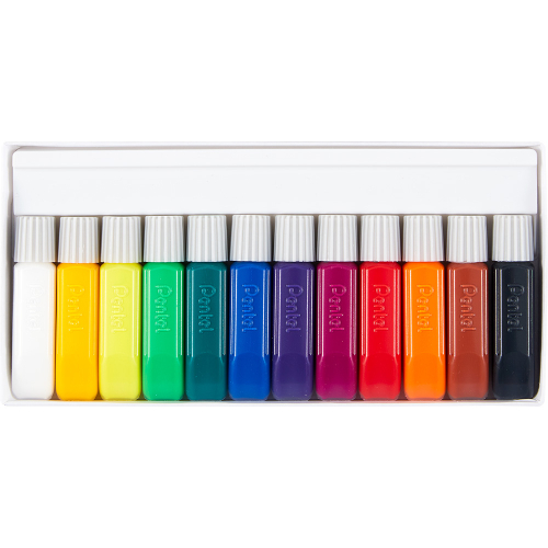 Textile Paint Pentel 12 colours 6 ml, 1000000000038653 02  — OK Office Textile Paint Pentel 12 colours 6 ml, 1000000000038653 02
