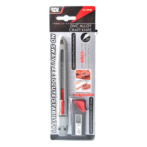 Model knife OfBox small 9mm zinc, 1000000000049002 06  — OK Office Model knife OfBox small 9mm zinc, 1000000000049002 06