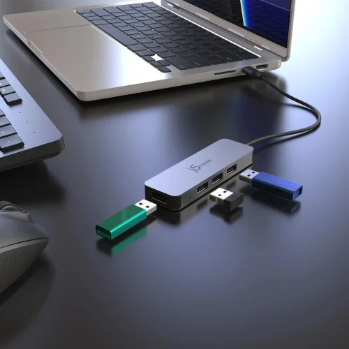 j5create Laptop Stand with USB 4-Port Hub, 2004712795086645 06 