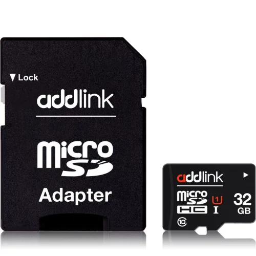 Micro SD card 32GB Addlink CLASS10+adapt, 1000000000023755