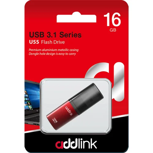 Memory USB flash 16GB Addlink U55 3.1red, 1000000000025005 02 