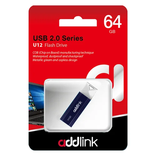 Memory USB flash 64GB Addlink U12 N Blue, 1000000000045345 02 