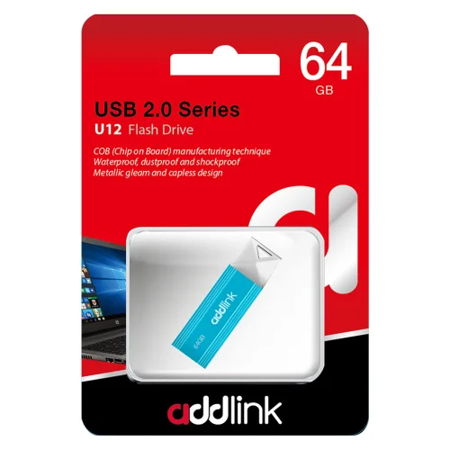 Памет USB flash 64GB Addlink U12 св. син, 1000000000045342 02 