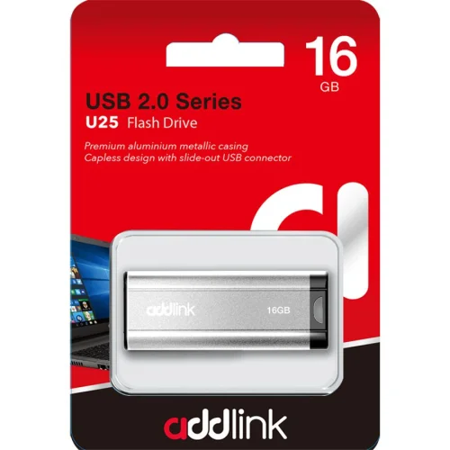 Memory USB flash 16GB Addlink U25 silver, 1000000000033125 02 