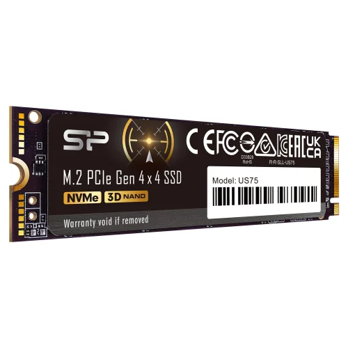 Памет SSD Silicon Power US75 1TB M.2-2280, PCIe, Gen 4x4 NVMe, 2004713436153801 02 