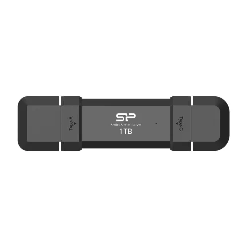 External SSD Silicon Power DS72 Black, 1TB, USB-A and USB-C 3.2 Gen2, 2004713436155416 02 