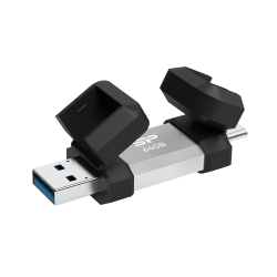 Памет USB Type-C и Type A 64GB Silicon Power Mobile C51 черен