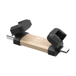 Външен SSD диск Silicon Power DS72 500GB, Gold