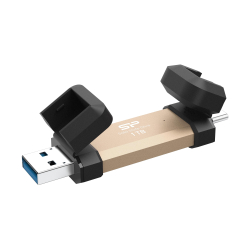 Външен твърд диск Silicon Power SSD DS72 Gold, 1TB