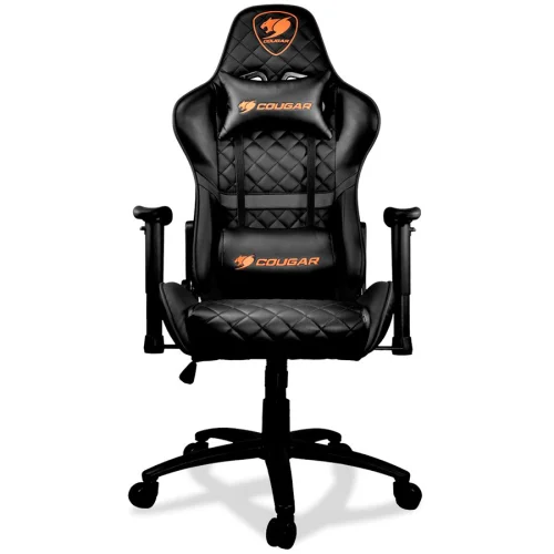 COUGAR Armor ONE BLACK Gaming Chair, Diamond Check Pattern Design, Breathable PVC Leather, 2004715302440770