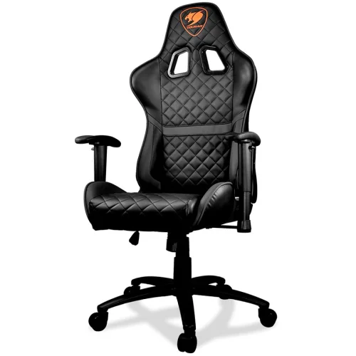 COUGAR Armor ONE BLACK Gaming Chair, Diamond Check Pattern Design, Breathable PVC Leather, 2004715302440770 02 