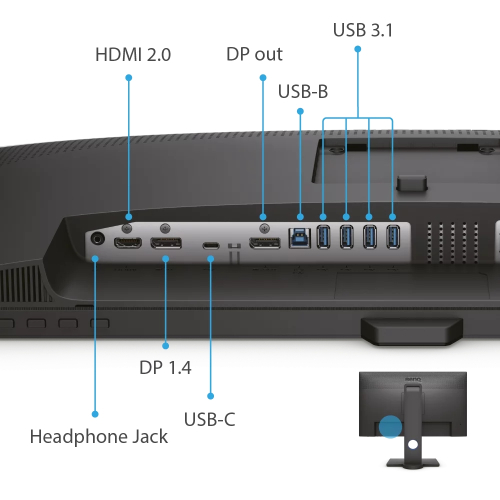 Монитор BenQ PD2705Q, IPS, 27 inch, 2004718755080821 05  — OK Office Монитор BenQ PD2705Q, IPS, 27 inch, 2004718755080821 05