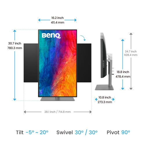 Монитор BenQ PD3225U 32' Wide IPS 4K, 2004718755093265 02 