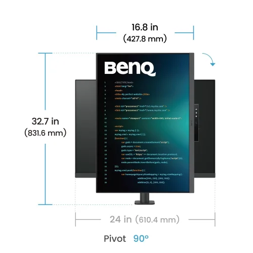 Монитор BenQ RD280U, 28.2' IPS 3840x2560, Ergo Stand, 2004718755093302 11 