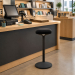 Aven Black stool in damask, Black, 1000000000047251 04 