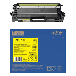 Тонер Brother TN-821XLY Yellow оригинал