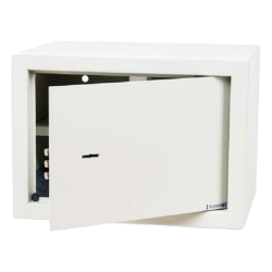 Офис сейф с ключ 35/25/25 25К св. сив