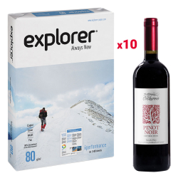 10xExplorer A4 80гр+вино Пино Ноар