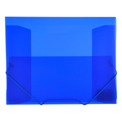 PVC папка с ластик OfBox Maxi+ пр. син