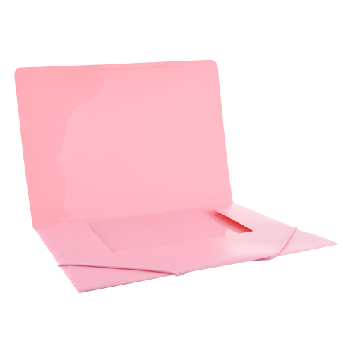 PVC папка с ластик OfBox Maxi+ розов, 1000000000048910 02 