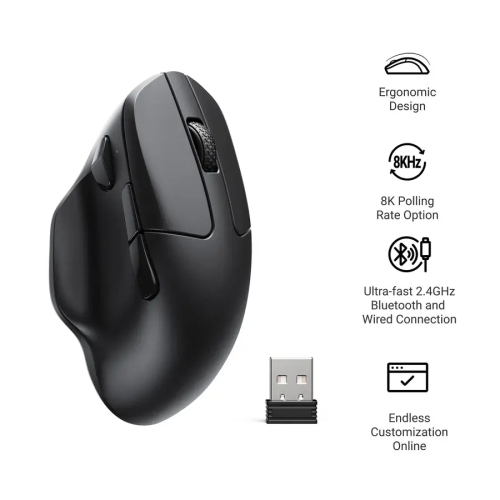 Безжична геймърска мишка Keychron M7-A23 8000Hz, черен, 2004894979011220 04 