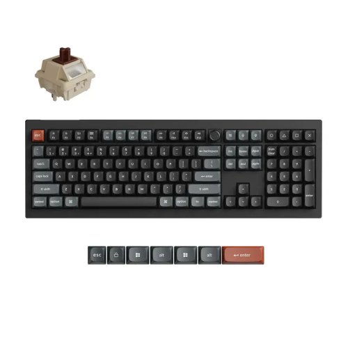 Безжична геймърска клавиатура Keychron V6 Ultra 8K, черен, 2004894979027139 05 