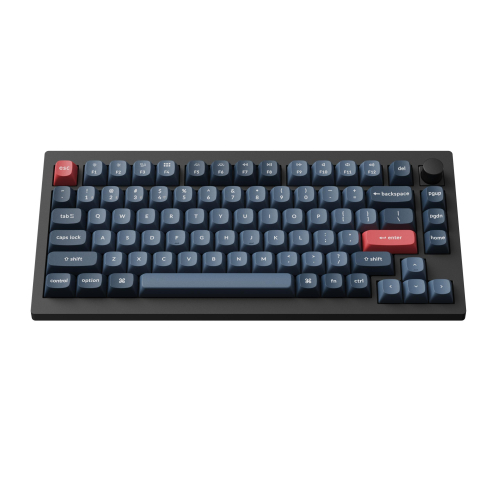 Безжична геймърска клавиатура Keychron V1 MAX QMK 75%, V1M-D4, 2004895248861263 02  — OK Office Безжична геймърска клавиатура Keychron V1 MAX QMK 75%, V1M-D4, 2004895248861263 02