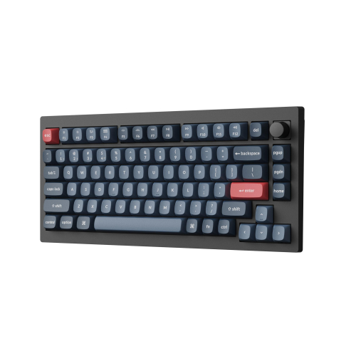 Безжична геймърска клавиатура Keychron V1 MAX QMK 75%, V1M-D4, 2004895248861263 03  — OK Office Безжична геймърска клавиатура Keychron V1 MAX QMK 75%, V1M-D4, 2004895248861263 03