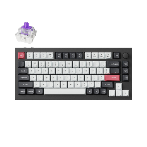 Безжична геймърска клавиатура Keychron Q1 HE QMK 75% Q1H-M1, 2004895248871347 03 