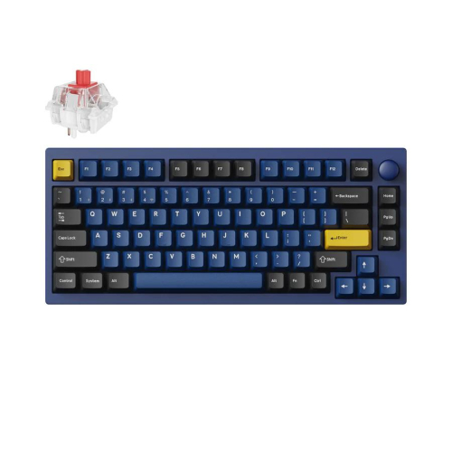 Геймърска клавиатура Lemokey P1 Pro, Keychron Super Red, син, 2004895248878957 — OK Office Геймърска клавиатура Lemokey P1 Pro, Keychron Super Red, син, 2004895248878957