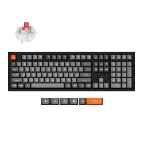 Безжична геймърска клавиатура Keychron K10 Max, Red Switch, 2004895248884569 — OK Office Безжична геймърска клавиатура Keychron K10 Max, Red Switch, 2004895248884569