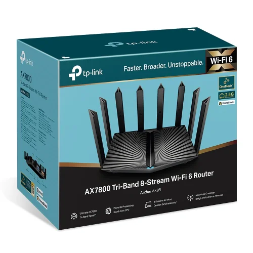 Router Wi-Fi 6 TP-Link Archer AX95 AX7800 3-band, 2004897098686348 07 