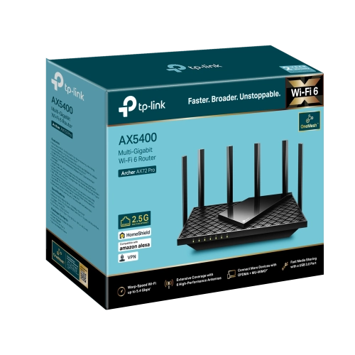 TP-Link Archer AX72 Pro AX5400 Gigabit Wi-Fi 6 Router, 2004897098686775 02 