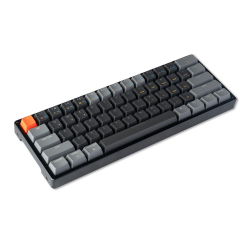 Геймърска клавиатура Keychron K12, Gateron Blue, White LED, черен