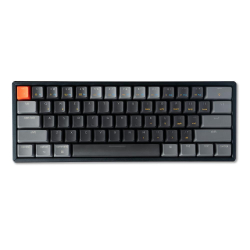 Keychron K12 Gaming Keyboard, Gateron Blue, RGB LED, Black