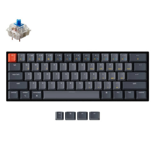 Keychron K12 Gaming Keyboard, Gateron Blue, RGB LED, Black, 2004897115551222 03  — OK Office Keychron K12 Gaming Keyboard, Gateron Blue, RGB LED, Black, 2004897115551222 03